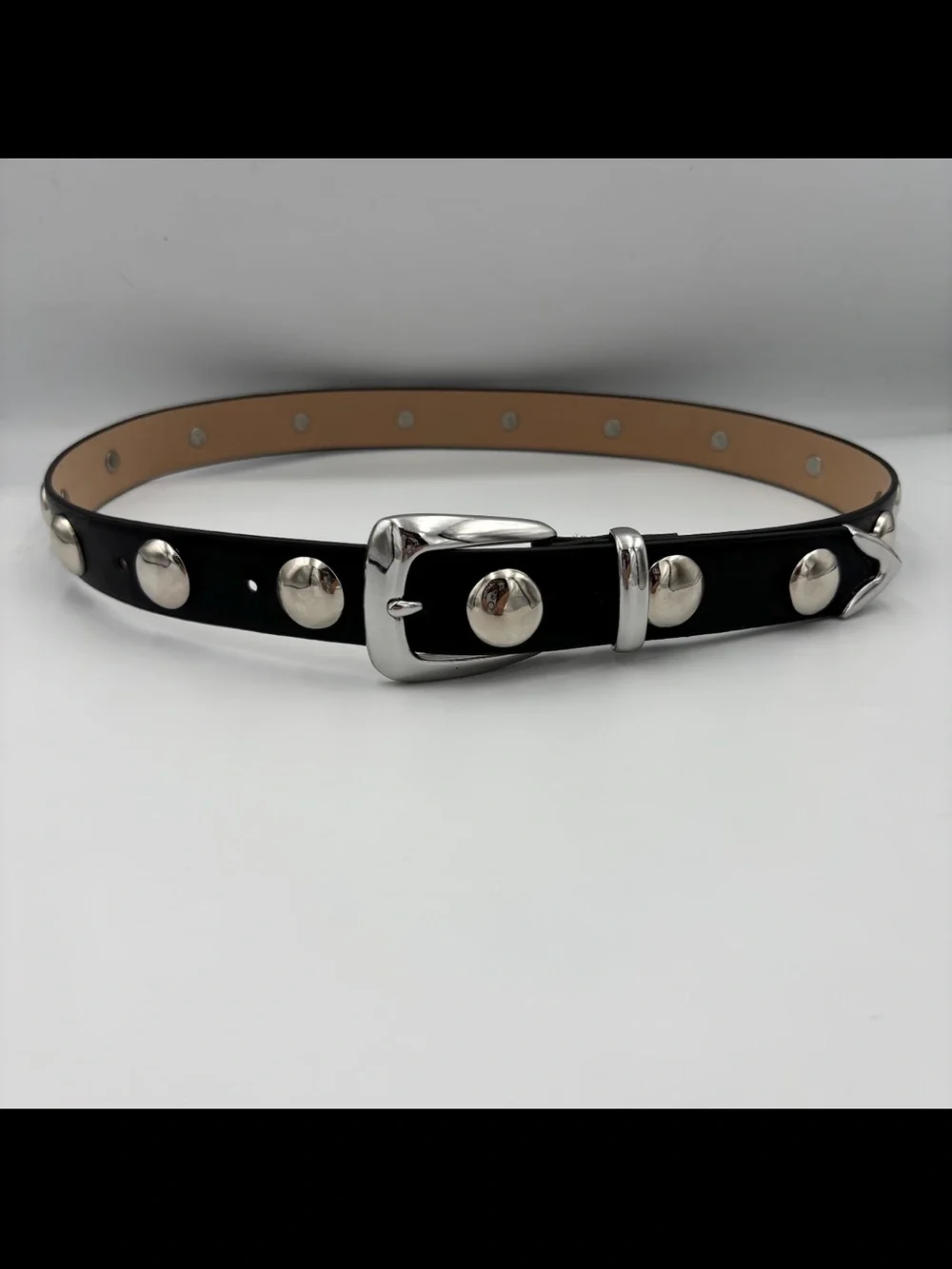 Studded Leather Belt